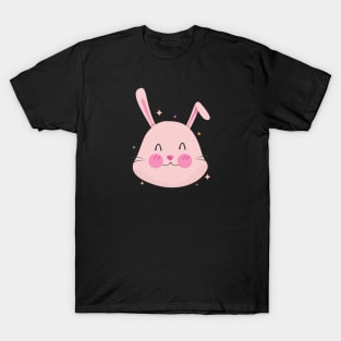 Cute Rabbit Bunny Cartoon Animals Character Design T-Shirt